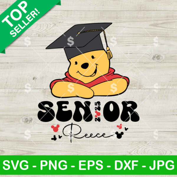Winnie The Pooh Senior 2025 SVG