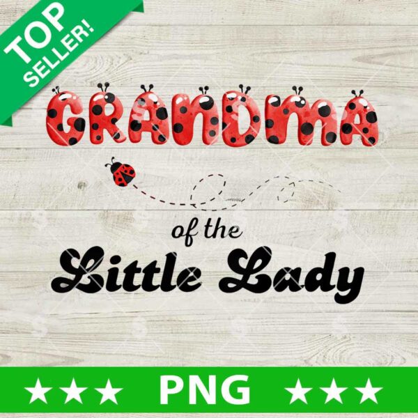 Grandma Of The Little Lady PNG, Lady Bugs PNG, Grandma Sublimation PNG