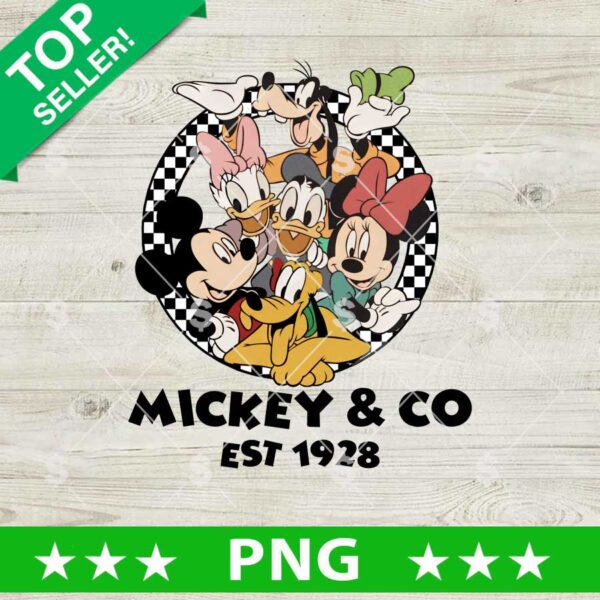 Mickey And CO Est 1928 PNG