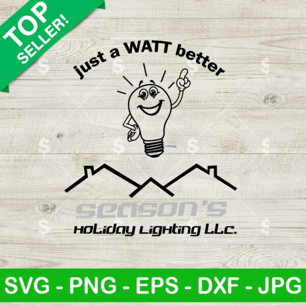 Just A Watt Better Lightning SVG PNG
