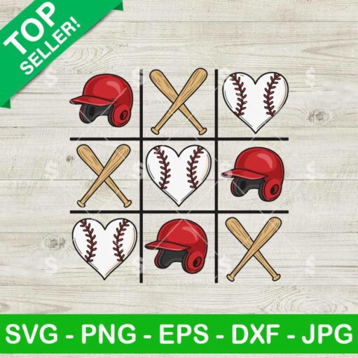 Baseball Heart XO XO SVG,