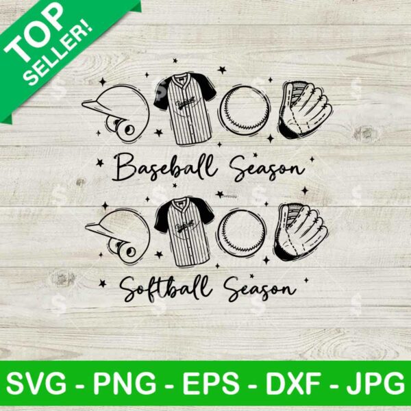 Baseball Softball Season SVG