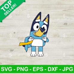 Bluey Down Syndrome Ribbon SVG