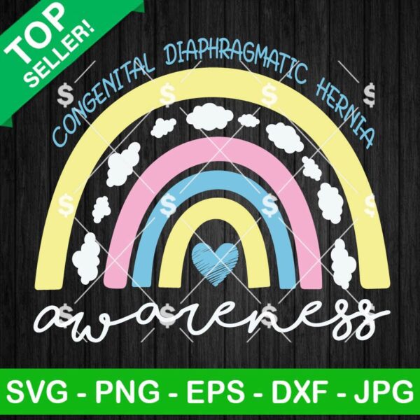 CDH Awareness Rainbow SVG