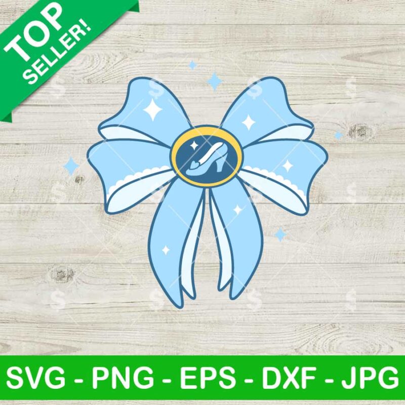 Cinderella Princess Coquette Bow SVG