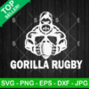 Gorilla Rugby SVG