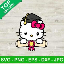 Hello Kitty Graduation SVG