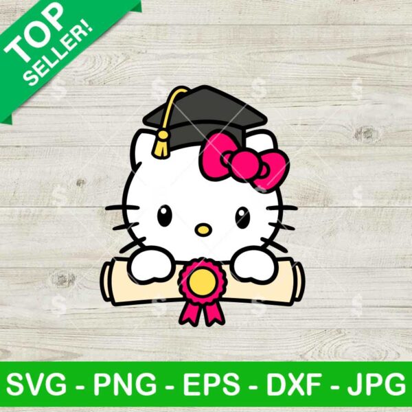 Hello Kitty Graduation SVG