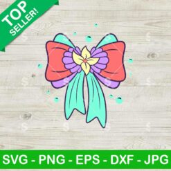 Little Mermaid Princess Coquette Bow SVG