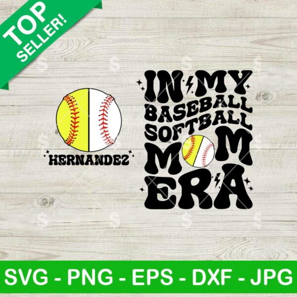 Softball and Baseball Mom Era SVG