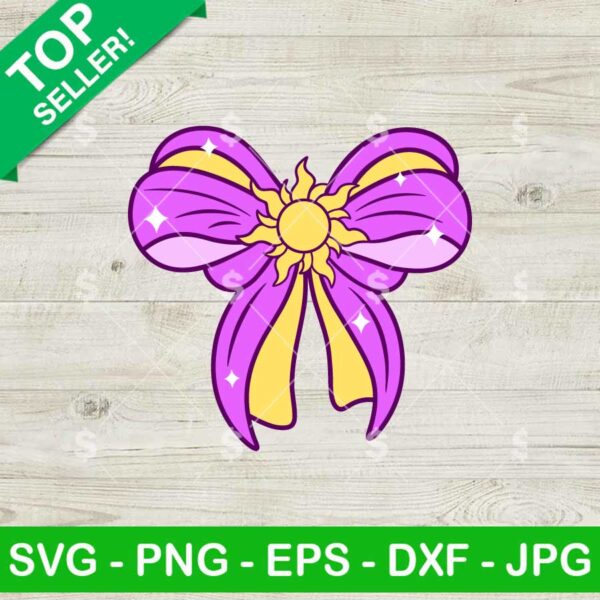 Rapunzel Princess Coquette Bow SVG