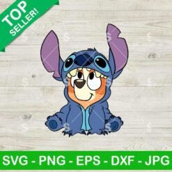 Stitch As Bingo Bluey SVG