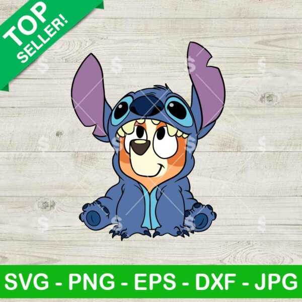 Stitch As Bingo Bluey SVG
