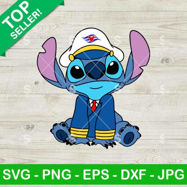 Stitch Captain SVG