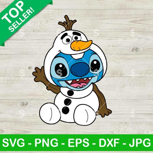 Stitch Frozen Olaf SVG