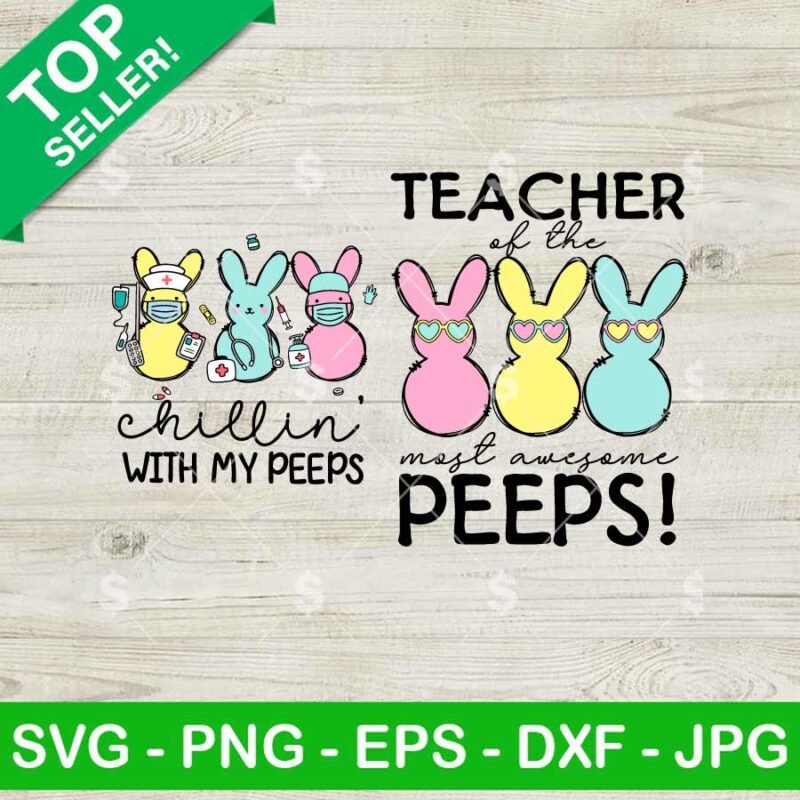 Teacher Of The Most Awesome Peeps SVG