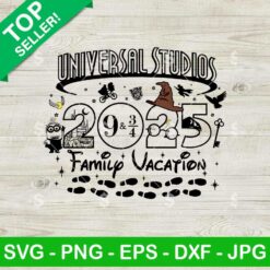 Universal Studio 2025 SVG, 2025 Family Vacation SVG, Wizard Wand Universal Studios 2025 Family Trip SVG