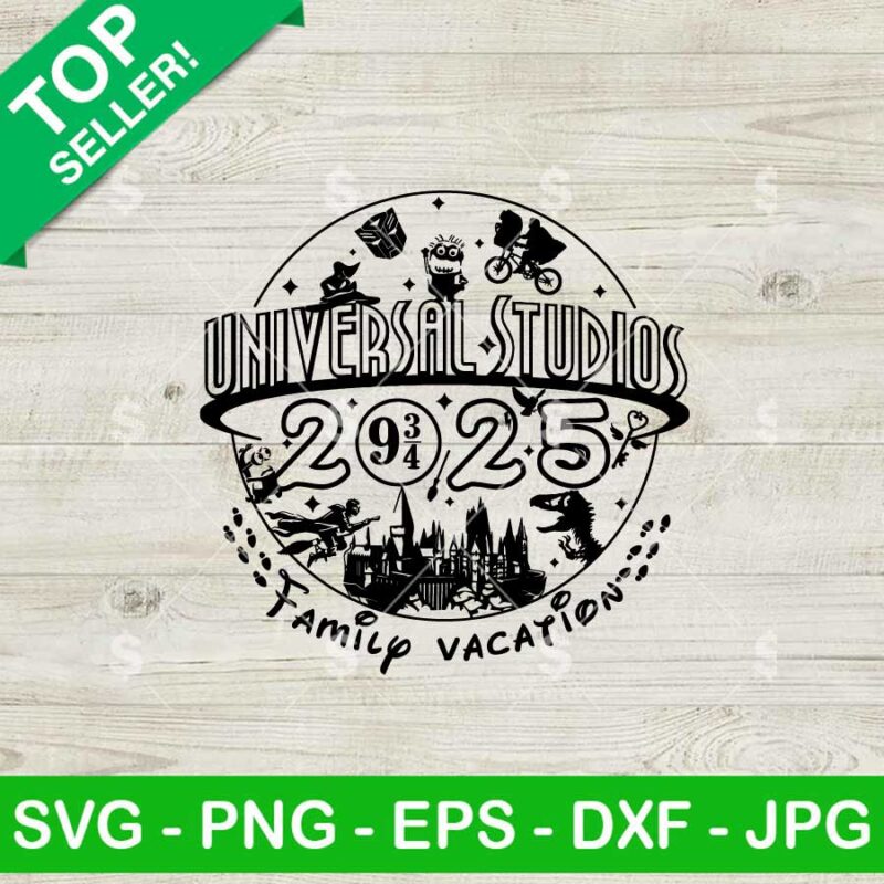 Universal Studios 2025 Family Vacation SVG