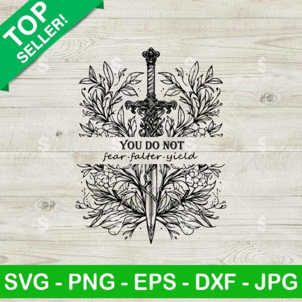 You Do Not Yield Throne of Glass Svg