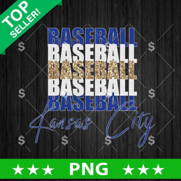 Baseball Kansas City PNG, Kansas City PNG, Kansas City Royal Sublimation PNG