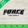 Force Softball Logo SVG