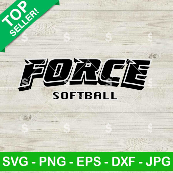 Force Softball Logo SVG