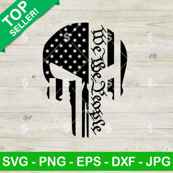 We The People American Punisher SVG