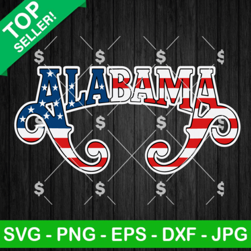 Alabama America Flag Svg