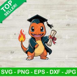 Charmander Happy Graduate Svg