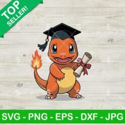 Charmander Pokemon Graduation Svg