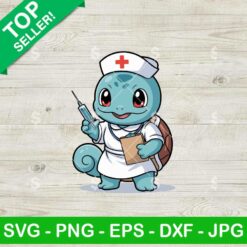 Cute Squirtle Nurse Svg