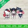 Hello Kitty Kuromi My Melody Atlanta Braves Baseball Svg