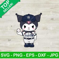 Kuromi NY Yankees Baseball Svg