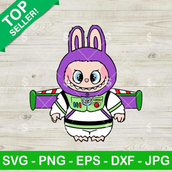 Labubu As Disney Buzz Lightyear Svg, Buzz Lightyear Svg, Cute Labubu Svg