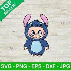 Labubu Disney Stitch Svg, Disney Labubu Svg, Cute Stitch Svg