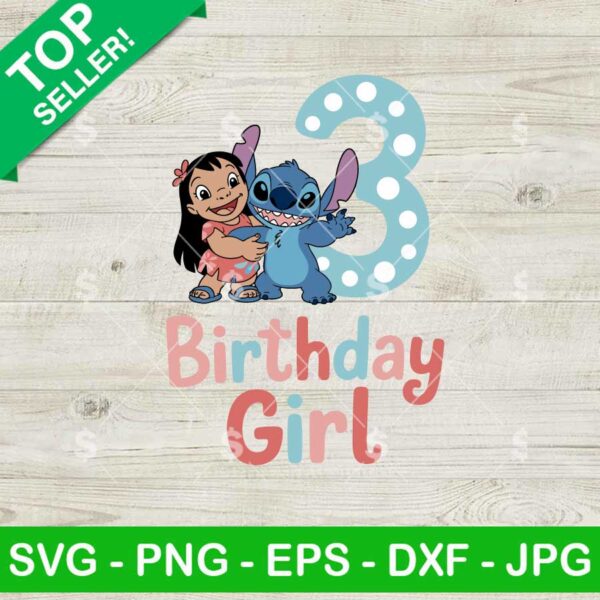 Lilo Stitch 3 Birthday Party Svg