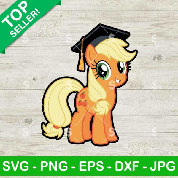 Little Pony Applejack Graduate Svg