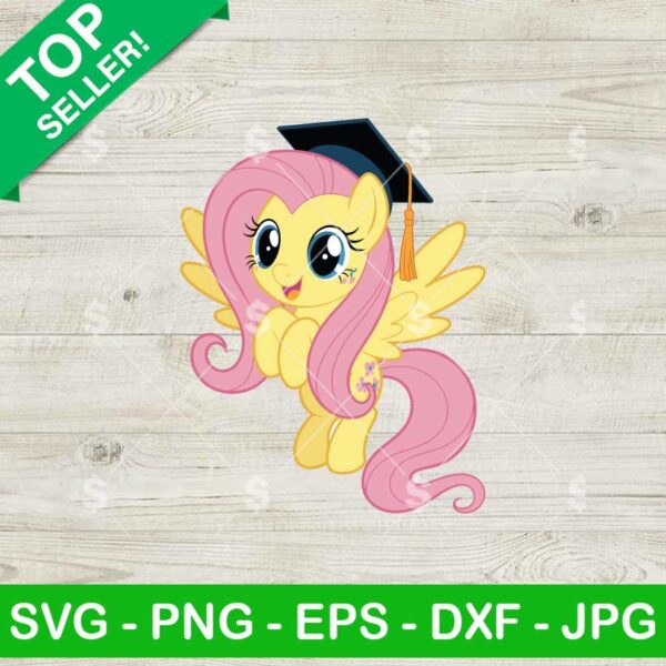 Little pony Fluttershy Happy Graduation Svg