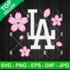 Los Angeles Dodgers Baseball Flower Logo Svg