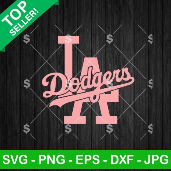 Los Angeles Dodgers Pink Logo Svg