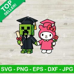 Minecraft And My melody Graduate Svg