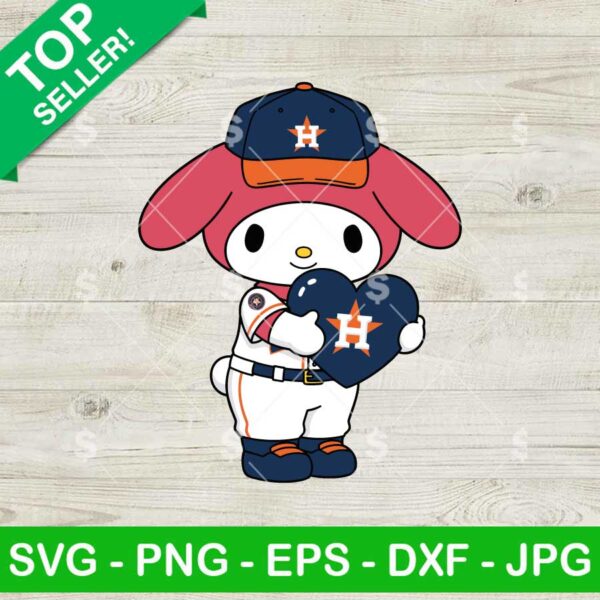 My Melody Astros Uniform Svg