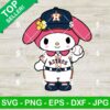 My Melody Houston Astros Baseball Svg