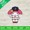 My Melody Red Sox Baseball Svg