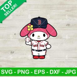 My Melody Red Sox Baseball Svg