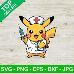 Pikachu Nurse Svg, Pikachu Pokemon In Hospital Svg, Cute Nurse Svg