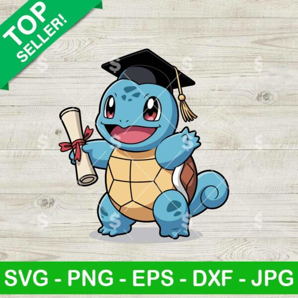 Pokemon Squirtle Gradute Svg