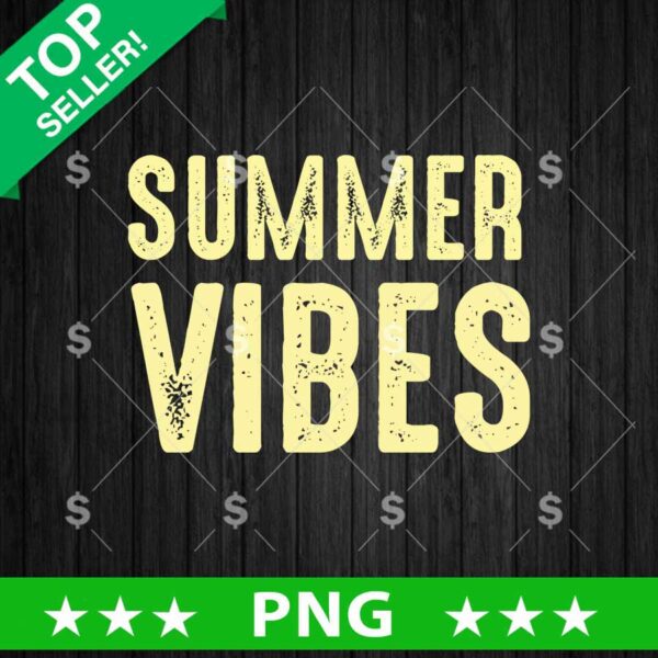 Summer Vibes Png, Summer Retro Sublimation Png