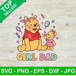 Winnie The Pooh Girl Dad Makeup Svg