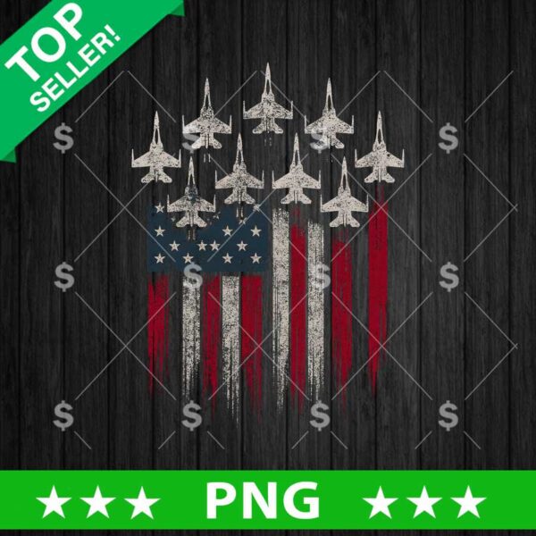Fighter Jet American Flag Png
